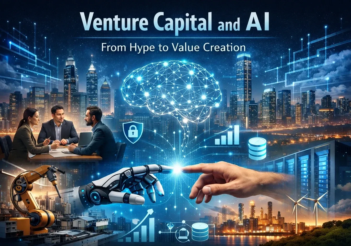 Venture capital and AI investment montage